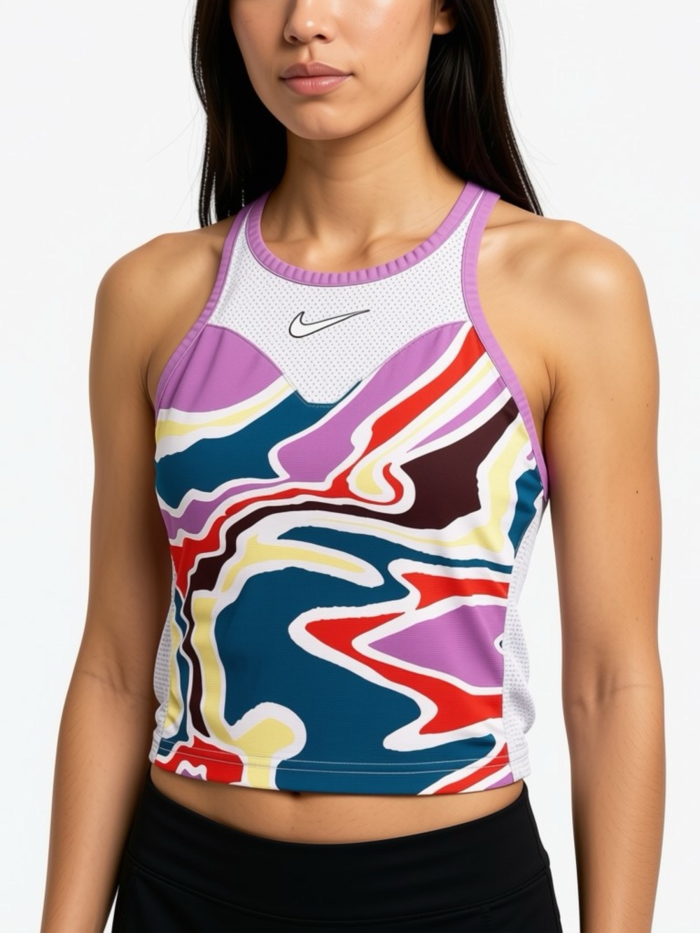 Nike Court Women's DRI-FIT SLAM Tennis Tank top Multicolor Size S